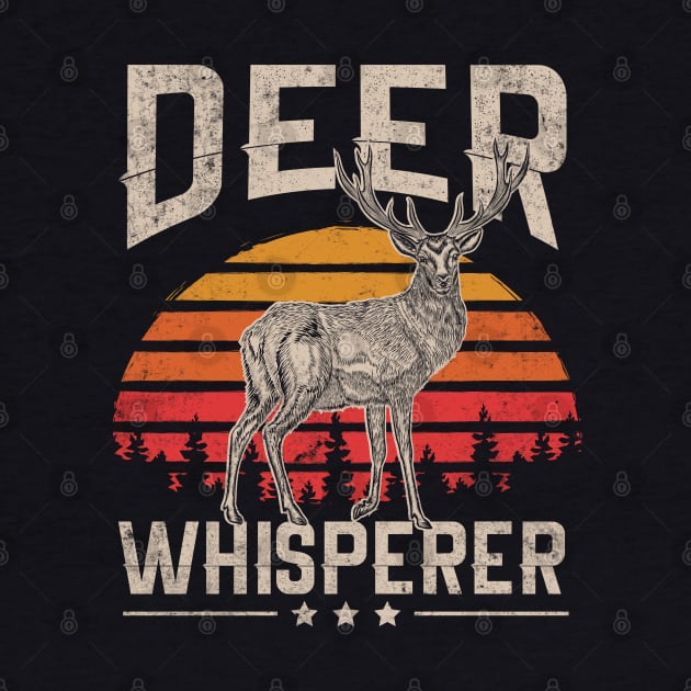 Retro Vintage Style Deer Hunting Whisper Gift For Hunter by HCMGift